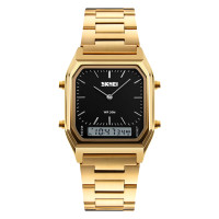 ราคา ส่งจากประเทศไทย นาฬิกาข้อมือ แบรนด์ SKMEI 1220 นาฬิกา ผู้หญิง นาฬิกาข้อมือผู้หญิง นาฬิกาผู้ชาย นาฬิกาข้อมือดิจิตอล แฟชั่น สายแตนเลส แสดงผล 2 ระบบ กันน้ำ มีบริการเก็บเงินปลายทาง (937118664)