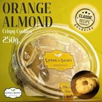 ราคา คุกกี้เนยสด ส้มอัลมอนด์ Orange Almond Cookies ขนาด 250 กรัม คุกกี้โฮมเมด Lydia Samit (17445890298)