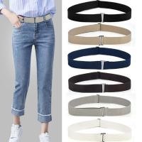 ราคา Variety grace Invisible Belt Buckle Plastic Elastic Belt Women Men Adjustable Belt Fashion (9481489041)
