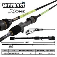 ราคา คันเบ็ดตกปลา WEEBASS ROD คันเบ็ด รุ่น X ONE 2ท่อน คันUL คันตกเหยื่อปลอม คันตีเหยื่อปลอม (741446326)
