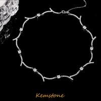 ราคา Kemstone สร้อยคอคริสตัลเพทายที่เป็นประกายคริสตัลรูปดาวเครื่องประดับโซ่คอสำหรับผู้หญิง (19719873833)