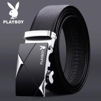 ราคา Playboyเข็มขัดนวดCowhideเสื้อสำหรับผู้ชายคุณภาพผู้ชายเข็มขัดหรูหราเข็มขัดผู้ชายหัวเข็มขัดโลหะอัตโนมัติ (6702678968)