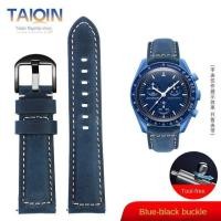 ราคา ↂ สำหรับ Omega SWATCH Joint Moon 20 มม สายนาฬิกา Grind arenaceous cowhide นุ่มสายนาฬิกาข้อมือสายรัดข้อมือสร้อยข้อมือผู้หญิงผู้ชาย Quick release (19657814956)