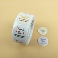 ราคา สติ๊กเกอร์ขอบคุณ Thank you Sticker สติ๊กเกอร์สำเร็จรูป ติดกล่อง ฉลากสินค้า ถุงขนม 500 ดวง ม้วน (15689687344)