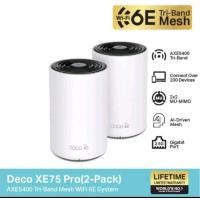 ราคา New Wi Fi 6E TP Link Deco XE75 Pro AXE5400 Tri Band Mesh สัมผัสประสบการณ์ WiFi ใหม่ กับคลื่นความถี่ 6 GHz ที่ทรงพลัง (21071681282)