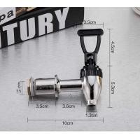 ราคา ถังต้มน้ำถังชานมสองชั้นก๊อกน้ำพลาสติกอุปกรณ์เสริมถังเก็บความร้อนก๊อกน้ำสแตนเลสแบบมือกด (11583424390)