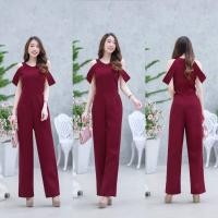 ราคา Tan theta เสื้อผ้าแฟชั่น เสื้อผ้าผู้หญิง ชุดจั้มยาว ชุดออกงาน ชุดไปเที่ยว สี กรม เทา แดง ชมพู ครีม พร้อมส่ง (1208586133)