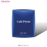 ราคา Cute Press คิวเพรส เจ็ทเซ็ท แป้งผสมรองพื้น แป้งพัฟ ตลับจริง JET SET Oil Control Foundation Powder SPF20 ตลับจริง 15 กรัม (390792034)