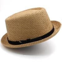 ราคา Men Women Straw Pork Pie Hats Summer Sunhat Boater Caps Sailor Sombrero Beach Fedora Trilby Outdoor Travel US Size 7 1 4 UK L (15852318780)