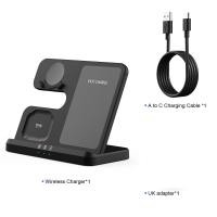 ราคา 3 in 1 Wireless Charger Stand for Samsung Galaxy S23 S22 21 Ultra S20 30W Fast Charging Dock Station Watch5 Pro Holder Buds2 Pro (19939648794)
