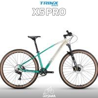 ราคา ใหม่ TRINX X5Pro เสือภูเขาเฟรมอลูมิเนียม ล้อ 29 นิ้ว Shimano Deore 1x10 speed (21153995289)