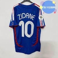 ราคา เสื้อฟุตบอล เสื้อทีมสโมสรฟุตบอลต่างชาติ เสื้อบุรีรัมย์ เสื้อบอล90s เสื้อบอลบราซิล The 2006 World Cup France home 10 short sleeve soccer uniform zinedine zidane number 12 Henry classic throwback jersey