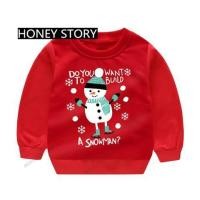 ราคา เสื้อสเวตเตอร์เสื้อแขนยาวสีแดงเด็กลายกวางซานตาคลอสมนุษย์หิมะสเวตเตอร์คริสต์มาส (20756170552)