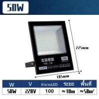 ราคา PXL สปอตไลท์ ไฟสว่าง Spotlight LED 50W 100W 200W 300W 400W AC 220V ใช้ไฟบ้าน220V แสงขาว IP66 สว่างมากๆ (21011080658)