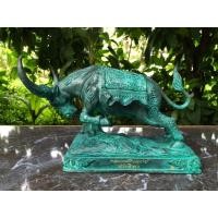 ราคา ควายธนู มหายันต์เขาอ้อ ขนาด 11 นิ้ว รุ่นจอมขมังเวทย์ตักศิลา เนื้อสนิมเขียว สร้าง 199ตน (19972069906)