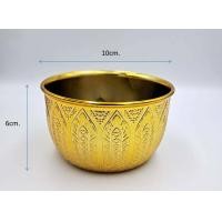 ราคา ขันเงิน ขันทอง ขนาด 8 10 cm ขันจิ๋ว ขันลายไทย สีทอง สีเงิน ขันพลาสติก เกรด A ตราสิงโต (19858695476)