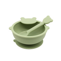 ราคา Food Baby Feeding Set with Spoon Silicone Suction Bowls First Stage Feed Silicone Plate (20305968566)