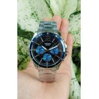 ราคา Win Watch Shop นาฬิกา Casio รุ่น MTP 1374D และ MTP 1374L ข้อมือผู้ชาย หน้าปัด 3 วง ของแท้ 100 รับประกันสินค้า 1 ปีเต็ม (18288553587)