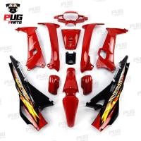 ราคา PUGParts ชุดสีWave100 ตัวเก่า ชุด13ชิ้น สีแดงสดท้ายดำ เวฟ100 110 ตัวเก่า ไฟตาคู่ ไฟตาเดียว ชุดสีเวฟ 100 ตัวเก่า ชุดสีเวฟ100 (12497484898)