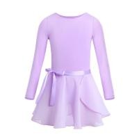 ราคา ชุดเดรสชุดบัลเล่ต์แนบเนื้อสำหรับนักเต้นบัลเล่ต์ชุดบัลเล่ต์ถุงน่องบัลเล่ต์เด็กผู้หญิงผ้าฝ้ายแขนยาวเต้นบัลเล่ต์คลาสเต้นรำยิมนาสติกผ้าชีฟองกระโปรงผูกชุดเดียวเสื้อผ้านักบัลเล่ต์ (11644712101)