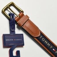 ราคา ต้นฉบับ original Tommy American genuine leather casual belt mens all match trendy canvas belt (19635616108)
