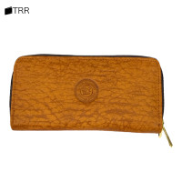 ราคา THAILEATHERGOODS กระเป๋าสตางค์หนังวัวแท้ ลายหนังช้าง ทรงยาว กระเป๋าตังค์ ซิปรอบคู่ (14324169692)