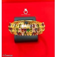 ราคา กำไลพลอย s42 หนัก 2 บาท กำไลนพเก้า กำไล กำไลรุ่นบีบ กำไลสวยๆ กำไลแฟชั่น กำไลทองชุบ กำไล (20166849183)