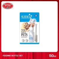 ราคา MANOON SLEEKY Feeding Bottle Set สลิคกี้ ขวดนมสำหรับลูกสุนัขและสัตว์เลี้ยง ขวด จุก แปรง (20613520371)