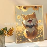 ราคา ขายดี ระบายสีตามตัวเลข DiY 40x50cm รูปวาด ระบายสี ภาพชุด ภาพวาดระบายสี ภาพระบายสีตามตัวเลข (20657674504)