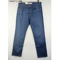 ราคา Calvin Klein กางเกงยีนส์สีน้ำเงินเข้มขาตรงลำลองของผู้ชายกระดุมย้ำสีของแท้ (20152009472)