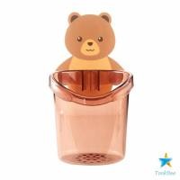 ราคา TookDee ที่ใส่แปรงสีฟัน ที่เสียบแปรงสีฟัน ที่แขวนแปรงฟัน แก้วใส่แปรงสีฟัน ติดผนังลายการ์ตูน สติ๊กเกอร์หมีน้อยน่ารัก Toothbrush rack (16398967530)