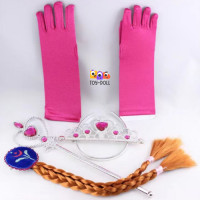 ราคา Toy Doll ชุดแอลซ่าเด็ก ชุดเจ้าหญิง Elsa สี่ชิ้น มีไม้กายสิทธิ์ มงกุฎ เครื่องประดับผม ถุงมือ ผมเปีย ของเล่นเด็กผู้หญิง ของขวัญเด็กผู้หญิง (18299948695)