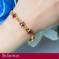 ราคา สร้อยข้อมือ ประดับด้วยพลอยทับทิม พม่า ตัวเรือนทองคำแท้ 18K เป็นแบบรอบข้อมือ เน้นใช้งานในชีวิตประจำวัน หลากหลายโอกาส (18507011705)