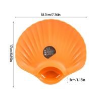 ราคา เปลือกขนมหวานจานอาหารว่างแบ่งพลาสติกสำหรับจุ่มอาหารเรียกน้ำย่อยของว่างผักมันฝรั่งทอดชุดถาดรองรับสองช่องสำหรับงานเลี้ยงและอีกมากมายเทศกาล (17710863322)