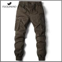 ราคา FUGUINIAO กางเกงคาร์โก้ผู้ชายกางเกงลำลองผ้าฝ้ายขายาวแบบทหารชุดวอร์มทำงานยุทธวิธีไซส์ใหญ่พิเศษ (13667270555)