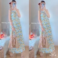 ราคา เดรสอัดพลีทลายดอกน่ารักๆ (20543706365)