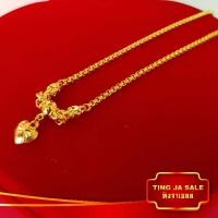 ราคา สร้อยคอทอง สร้อยคอหุ้มทอง 1บาท ไม่ลอกไม่ดำ สร้อยคอระย้า ลายบล็อก ทองเคลือบแก้ว สร้อยคอทองปลอม เหมือนจริงที่สุด (584346656)