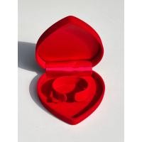 ราคา กล่องกำมะหยี่ใส่เครื่องประดับรูปหัวใจคละไซร์กล่องใส่ทองกล่องใส่สินสอดกล่องใส่ทองงานแต่งงานแต่งงานเก็บทองสีแดง แดง (17444930281)