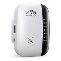 ราคา 300Mbps Wifi Repeater ช่วยขยายช่วงสัญญาณ wifi Range Extender Wireless Network Amplifier Mini AP Router Signal Booster Wireless N 2 4GHz สีขาว (12262005256)