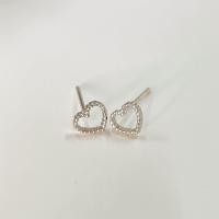 ราคา Suwann na shop ราคาต่อคู่ ต่างหู ต่างหูเงินแท้ ใบโคลเวอร์ หัวใจ (12418464498)