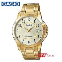 ราคา Casio Standard นาฬิกาข้อมือสุภาพบุรุษ สายสแตนเลส รุ่น MTP V004G 9BUDF สีทอง (508544)