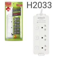ราคา Anitech รางปลั๊กไฟ 3 ช่อง ยาว 3 เมตร รุ่น H633
