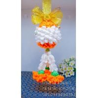 ราคา พวงมาลัยไหมพรมคล้องกระจกรถ (20801249054)