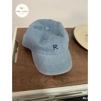 ราคา PING STUDIOS หมวกแก๊ป R หมวกผ้ายีนส์หมวกเบสบอลตัวอักษรซักได้สำหรับผู้ชายและผู้หญิงสไตล์อเมริกัน หมวกยีนส์ (20785229250)
