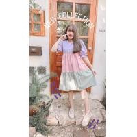 ราคา ชุดเดรสเรนโบว์ผ้าฝ้าย (19614357829)