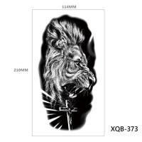 ราคา Rose Animal Long Tattoo รอยสักชั่วคราวขนาดใหญ่สิงโตเผ่าสีดำ นักรบเสือหมาป่าสติ๊กเกอร์รอยสักปลอมสำหรับผู้หญิง (17139127024)
