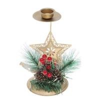 ราคา สุขสันต์วันคริสต์มาสหน้าต่างสีทองเชิงเทียนเหล็กการตกแต่งคริสต์มาสจัดของตกแต่งโต๊ะสำหรับเครื่องประดับต้นคริสต์มาสบ้าน (20050112579)