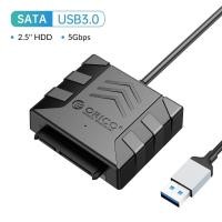 ราคา ออก E TAX ลดหย่อนภาษีได้ ORICO SATA อะแดปเตอร์แปลงสายเคเบิล USB 3 0 เป็น SATA 5Gbps SATA พร้อมไฟ LED สําหรับฮาร์ดดิสก์ภายนอก HDD SSD 2 5 3 5 นิ้ว รองรับ CD ROM Plug Play สําหรับ Macbook LaptopTV PS4 (