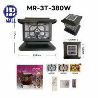 ราคา โคมไฟหัวเสา แสงไฟ 3IN1 โคมไฟหัวเสาโซล่าเซลล์ ไฟโซล่าเซลล์ โคมไฟโซล่าเซลล์ กันน้ำ ปรับได้ 3 สี เปิด ปิดอัตโนมัติ (20526992799)