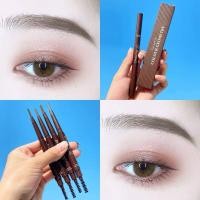 ราคา ดินสอเขียนคิ้วรุ่นใหม่ กันน้ำ Double eyebrow pencil (10652460754)